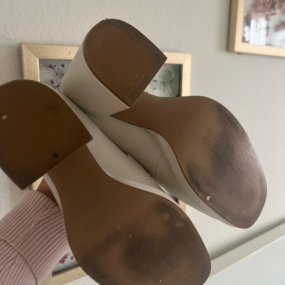 Steve Madden cream  platform heel loafer size 9 - Picture 5 of 10